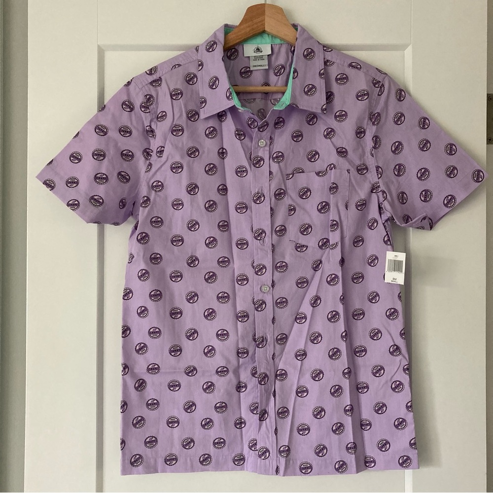 Disney Parks Woven Shirt Grape Soda from Up! 💜🏠🎈